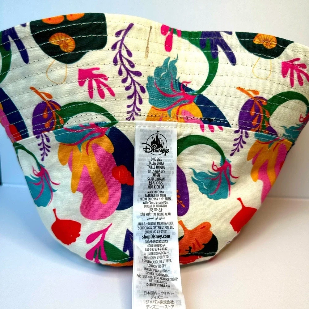 Disney Parks Little Mermaid Reversible Bucket Hat Adult Size NWT
